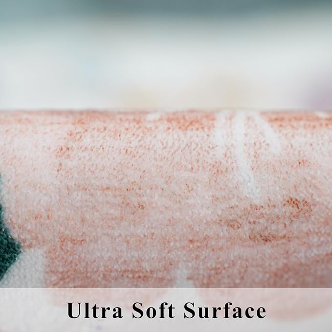 Washable 4x4 Square Area Rug: Floral Scalloped Soft Rugs - Image 7