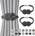 NICEEC 2 Pack Mini Magnetic Curtain Tiebacks Nordic Simple Style Drape Tie by NICEEC