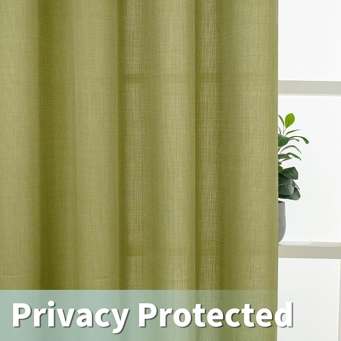 LAMIT 60 Inch Wide Linen Curtains - Image 4