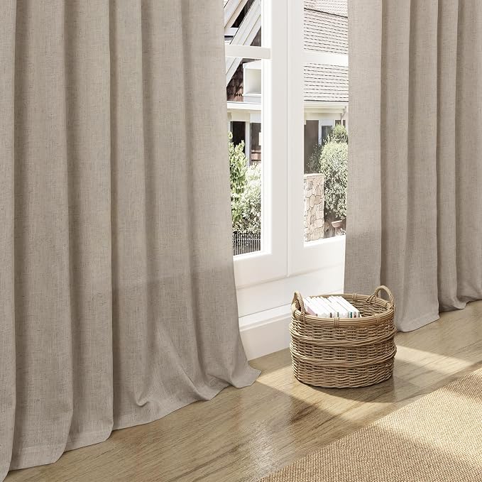 Nanspring Cobblestone Linen Curtains - Image 5
