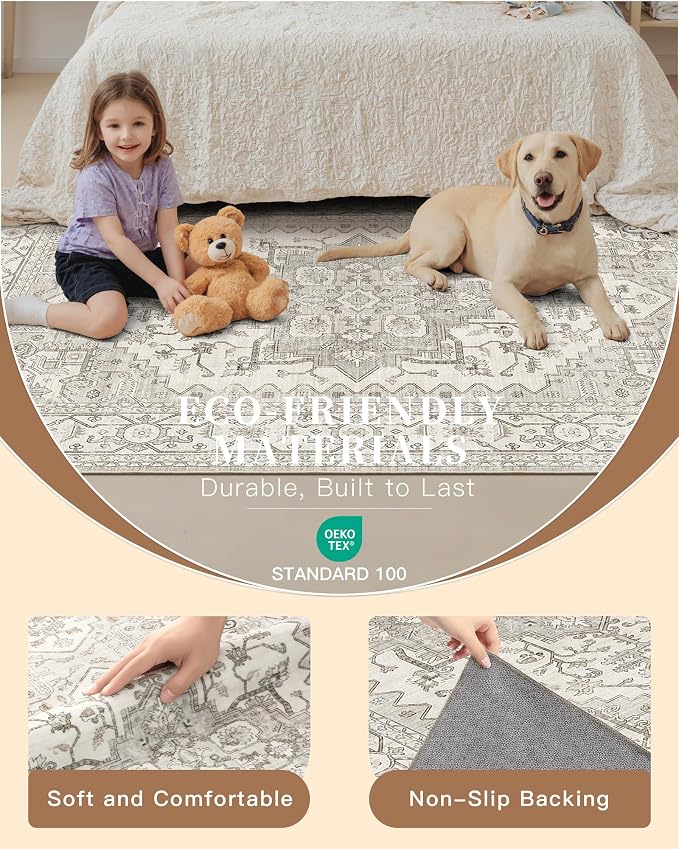 Madane Hallway Runner Rug 2x12, Long Washable Runner Rugs 12ft - Image 5