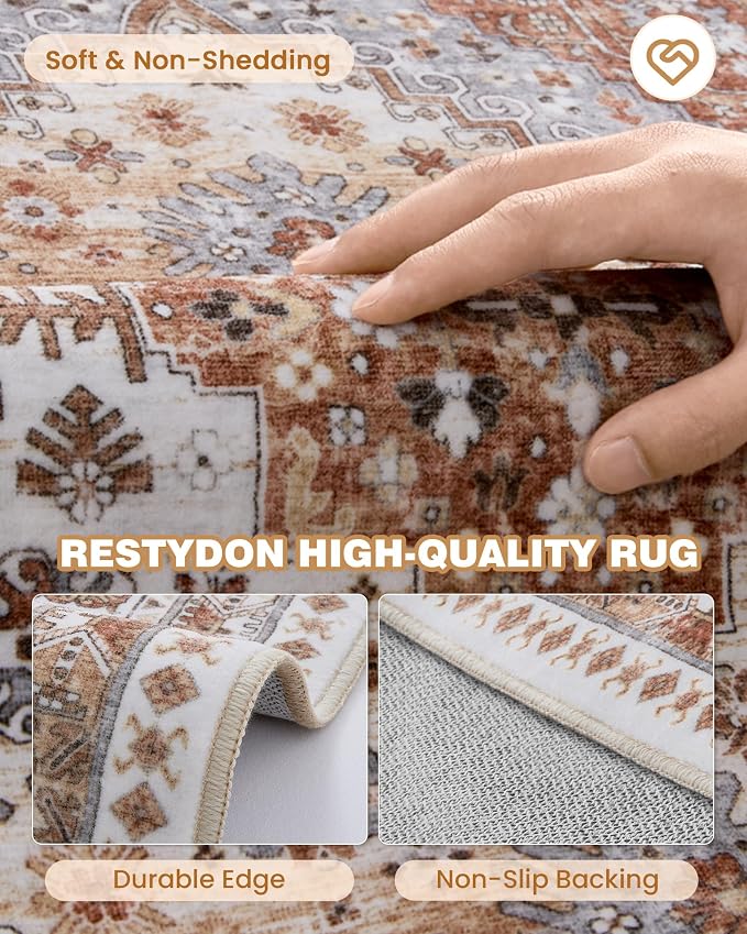 Runner Rug 2x10, Ultra-Thin Kitchen Rugs Non Slip Washable Rugs - Image 7