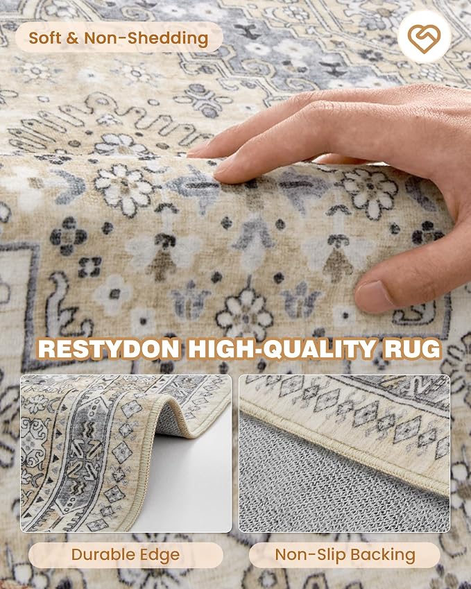 Hallway Runner Rug 2x12, Extra Long Washable Runner Rugs - Image 7
