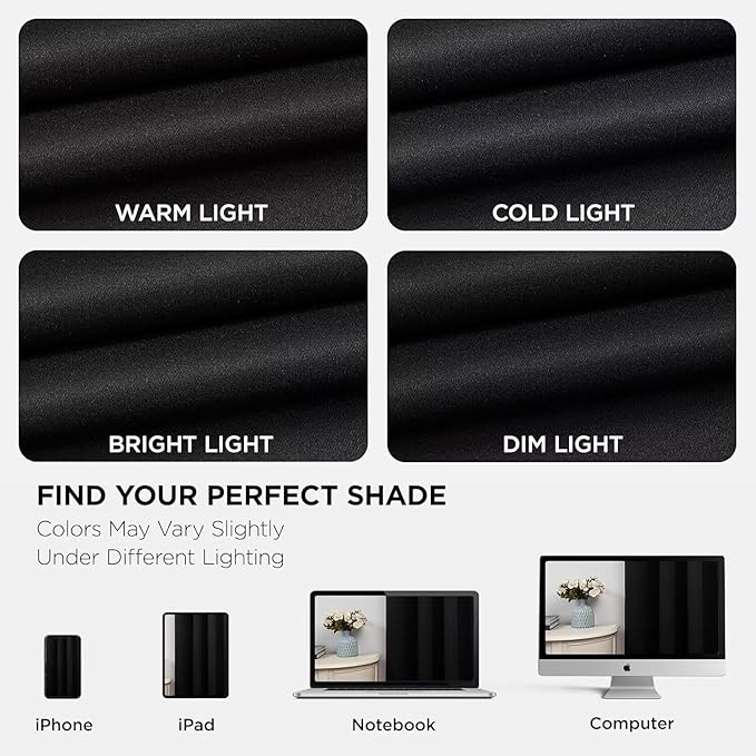 Joydeco Blackout Curtains 90 Inches Long 2 Panels Set, Thermal Insulated Long - Image 8