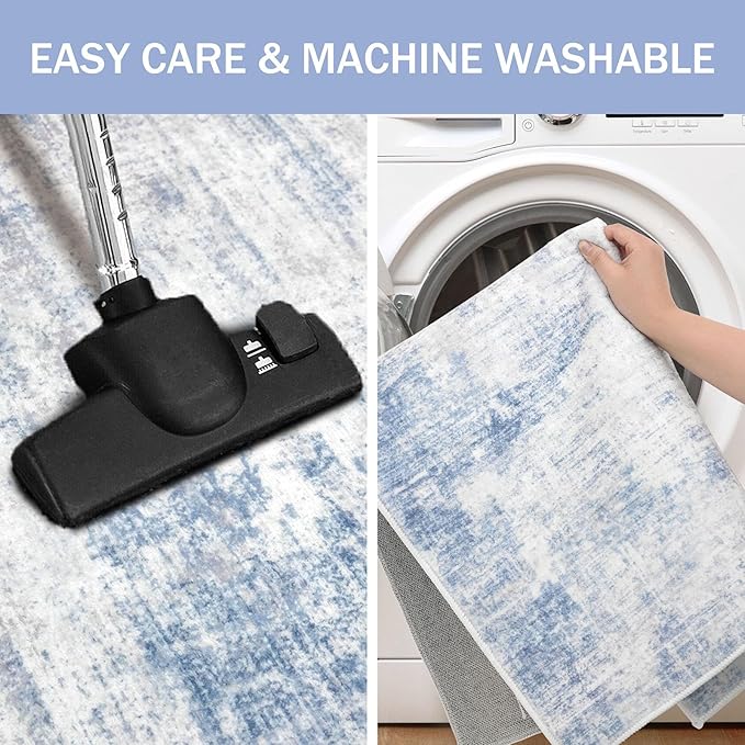 IOHOUZE Abstract Runner Rug 2x5 Ft Washable Runners - Image 3
