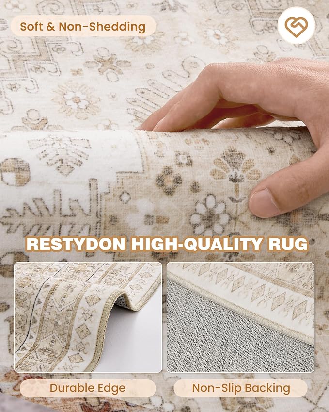Area Rugs 5x7, Ultra-Thin Washable Rugs - Image 7