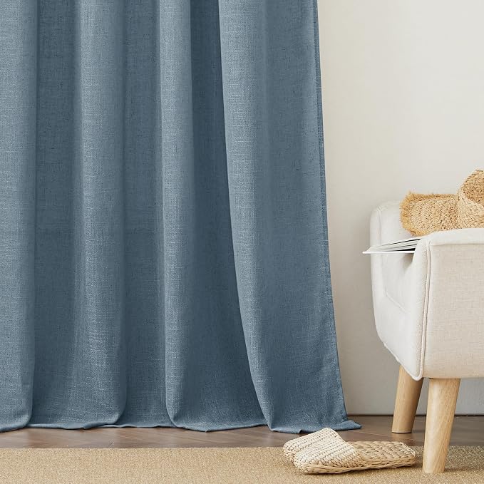 RYB HOME Linen Texture Curtains - Image 6