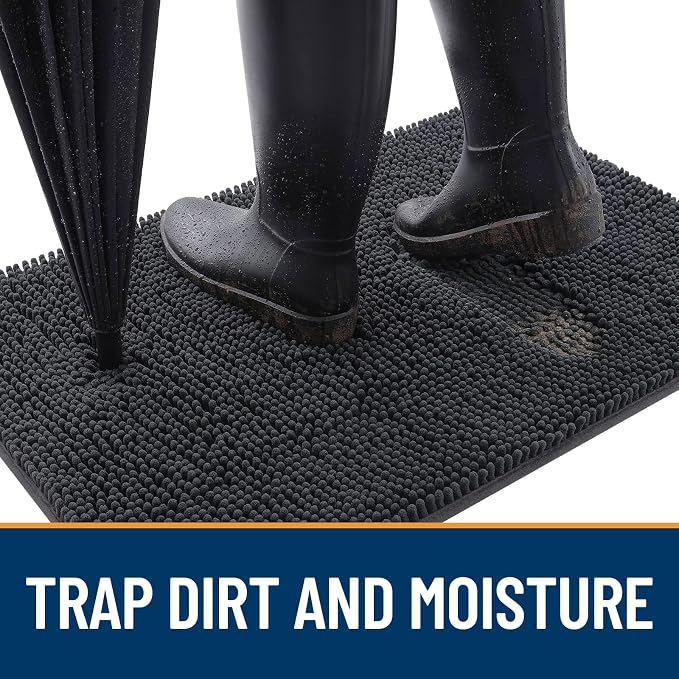 OLANLY Dog Door Mat for Muddy Paws 47x24, Absorbs Moisture and Dirt, Absorbent - Image 2