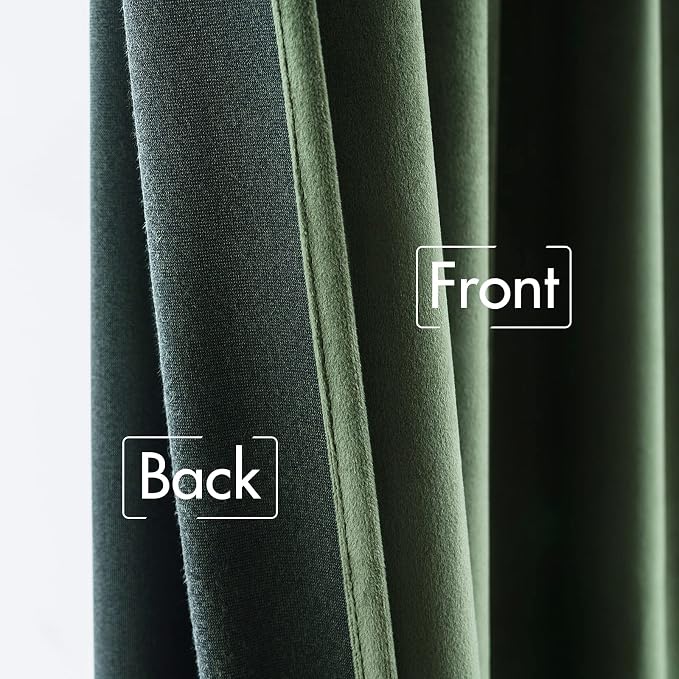 MIULEE Velvet Curtains 66 Inch Wide - Image 6