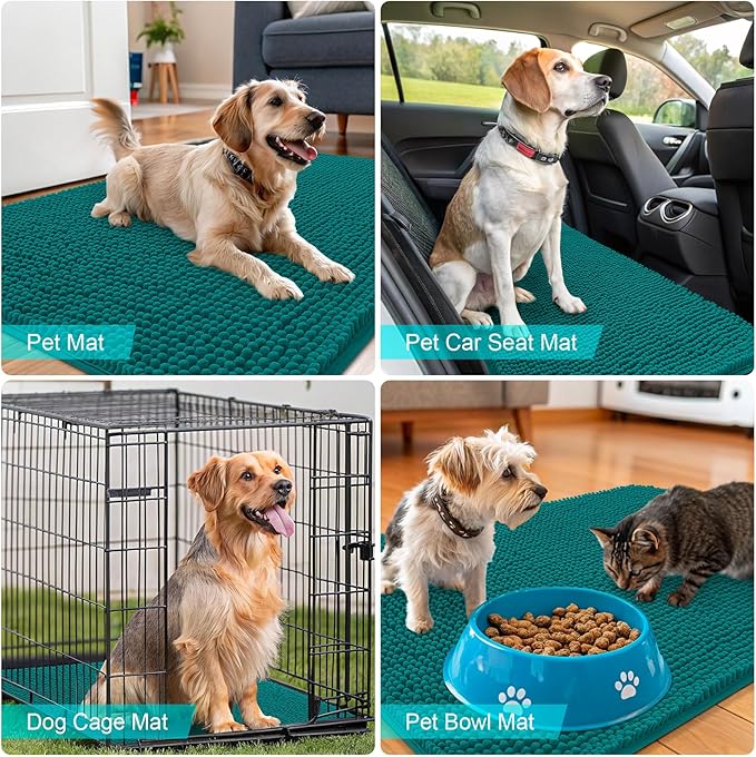 OLANLY Dog Door Mat for Muddy Paws 70x24, Absorbs Moisture and Dirt, Absorbent - Image 7
