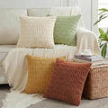 Fancy Homi 4 Packs Boho Fall Small Decorative Throw Pillow Covers 12x12 Inch by Fancy+Homi
