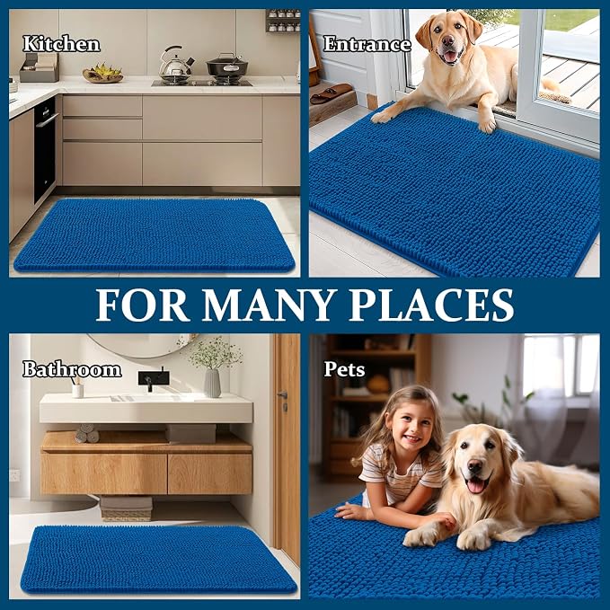 OLANLY Dog Door Mat for Muddy Paws 70x24, Absorbs Moisture and Dirt, Absorbent - Image 8
