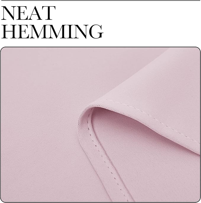 NICETOWN Baby Pink Blackout Curtains 90 inches Length - Image 6