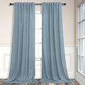 Pitalk Living Room Extra Wide 60 Inch Curtains 2 Panels Back Tab Pocket Light by Pitalk