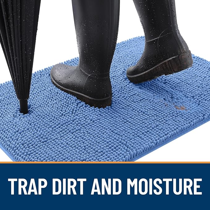 OLANLY Dog Door Mat for Muddy Paws 59x32, Absorbs Moisture and Dirt, Absorbent - Image 2