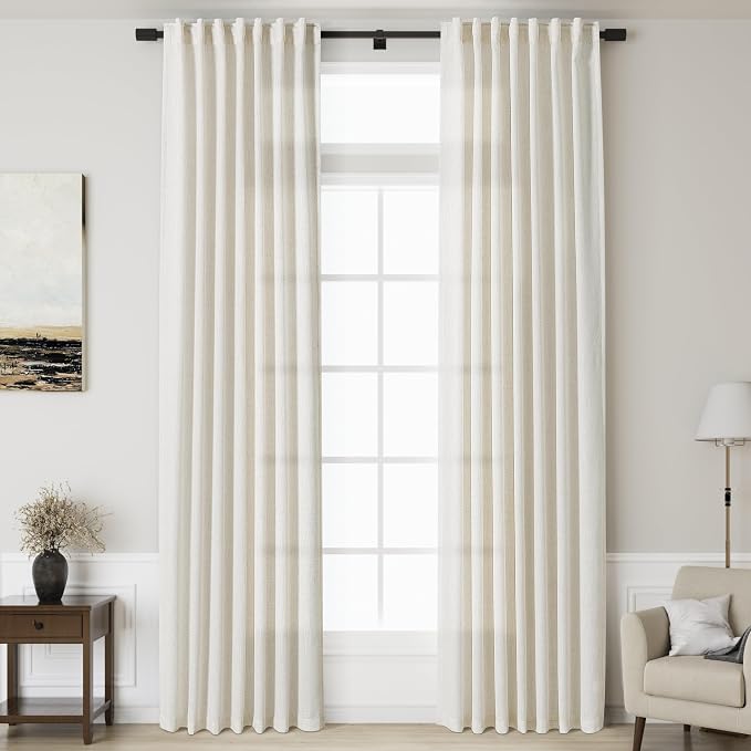 Nanspring Extra Long Curtains 2 Panels 136 Inches Long by Nanspring