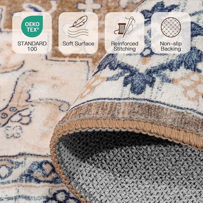 Lofus 5x8 Area Rugs for Living Room, Washable Area Rug, Rugs for Bedroom - Image 6