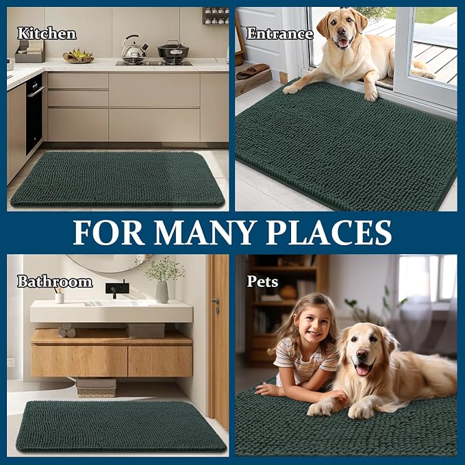 OLANLY Dog Door Mat for Muddy Paws 70x24, Absorbs Moisture and Dirt, Absorbent - Image 8
