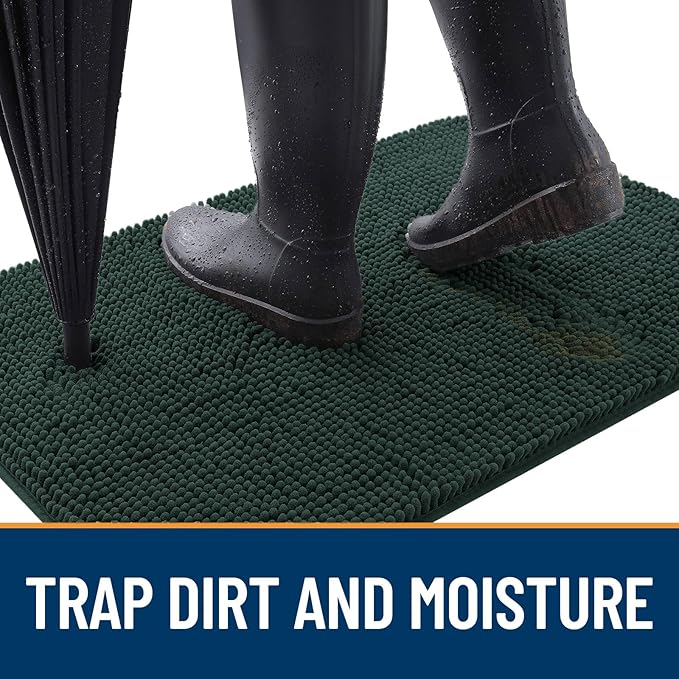 OLANLY Dog Door Mat for Muddy Paws 32x20, Absorbs Moisture and Dirt, Absorbent - Image 2