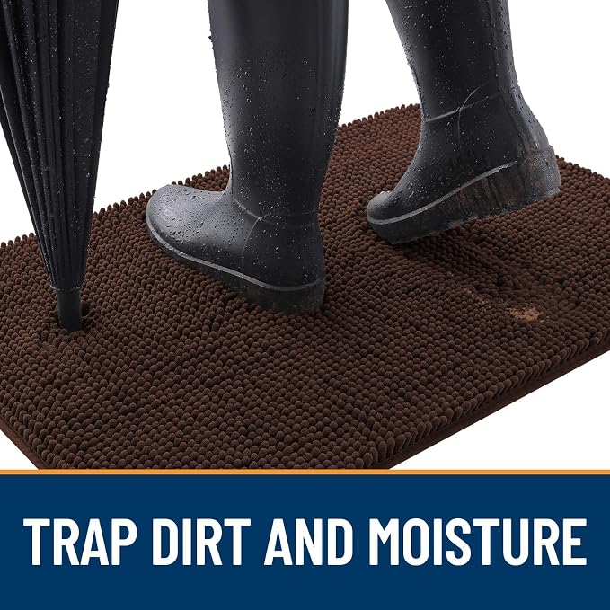 OLANLY Dog Door Mat for Muddy Paws 32x20, Absorbs Moisture and Dirt, Absorbent - Image 2