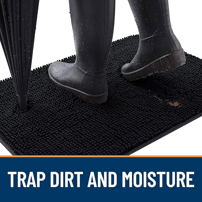 OLANLY Dog Door Mat for Muddy Paws 36x24, Absorbs Moisture and Dirt, Absorbent - Image 2