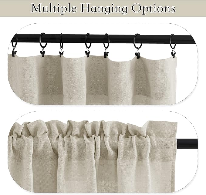 RYB HOME Window Topper Curtains - Image 3