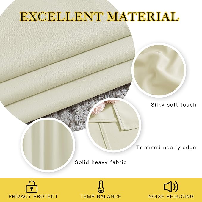 NICETOWN Half Window Curtains for Bedroom - Image 3