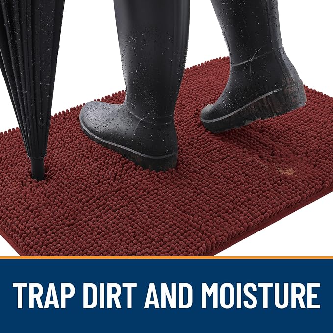 OLANLY Dog Door Mat for Muddy Paws 70x24, Absorbs Moisture and Dirt, Absorbent - Image 2