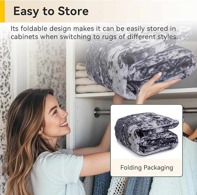 Washable Area Rugs 3x7 Non-Slip Modern Abstract Soft - Image 6