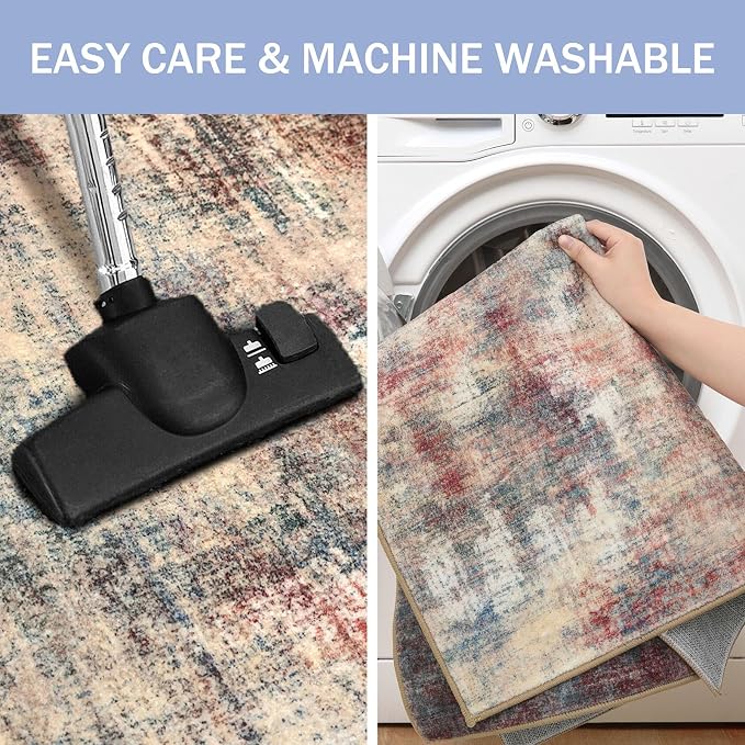 IOHOUZE Abstract Area Rugs 5x7 Ft Washable Rugs - Image 3