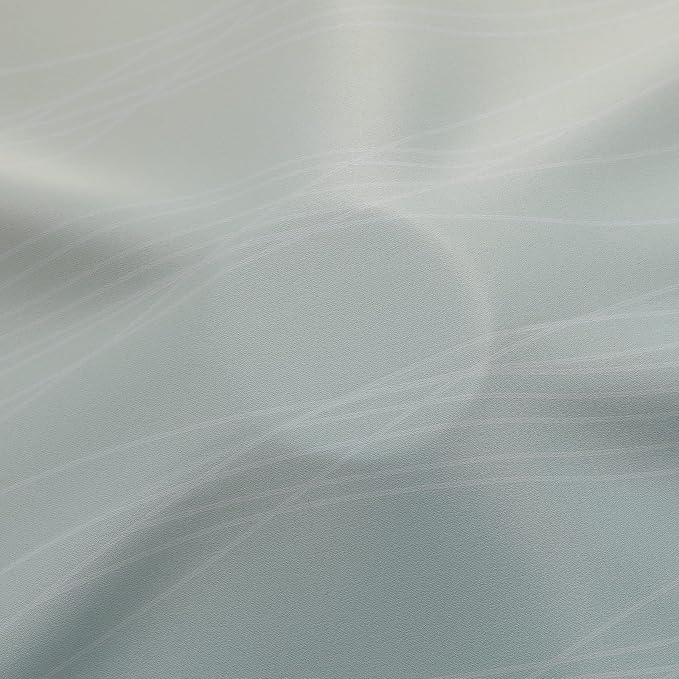 Estelar Textiler Aqua and Beige Gradient Blackout Curtains - Image 8