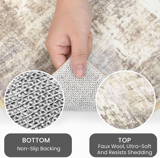 IOHOUZE Abstract Runner Rug 2x7 Ft Washable Runners - Image 4
