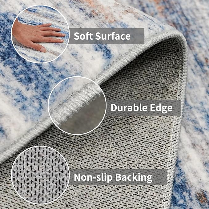 4x8 Wide Washable Runner Rug: Easy-to-Clean Runners - Image 4