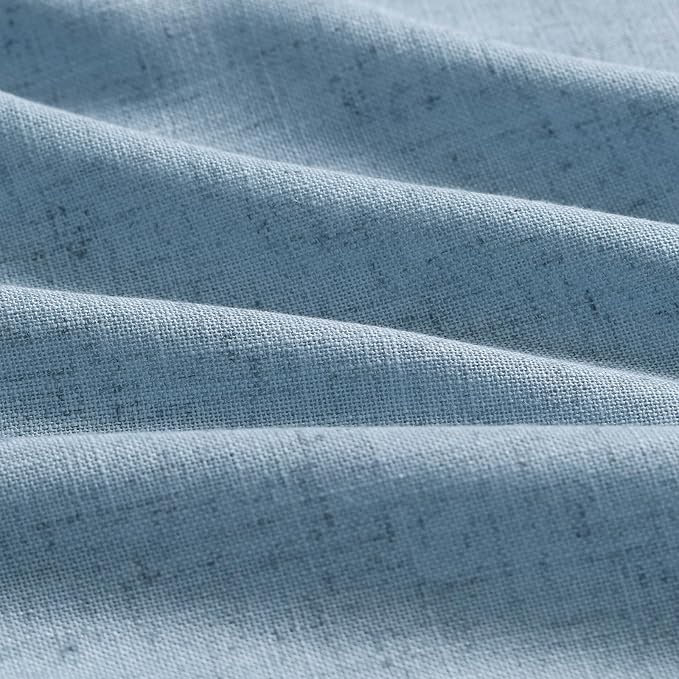 Blue Linen Curtains 102 Inches Long - Image 5