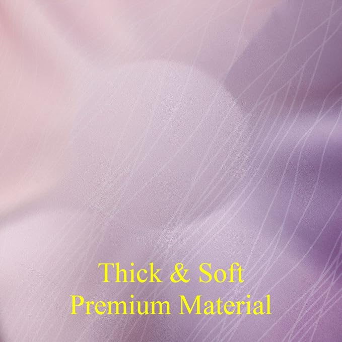 Pink and Purple Curtains 45 Inch Length 2 panels, Full Light Blocking Ombre - Image 8