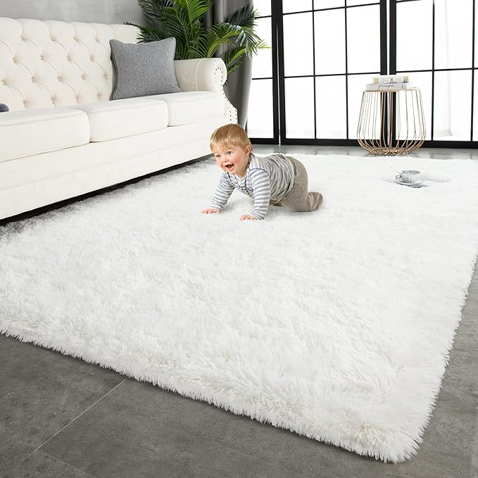 TWINNIS Super Soft Shaggy Rugs Fluffy Carpets 10x14 Feet, Indoor Modern Plush by TWINNIS
