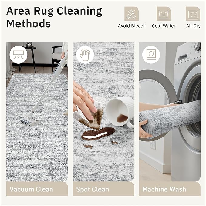 Runner Rug 2'6" x 16' Washable Non-Slip 2.5x16 ft Long Runner Rugs - Image 9