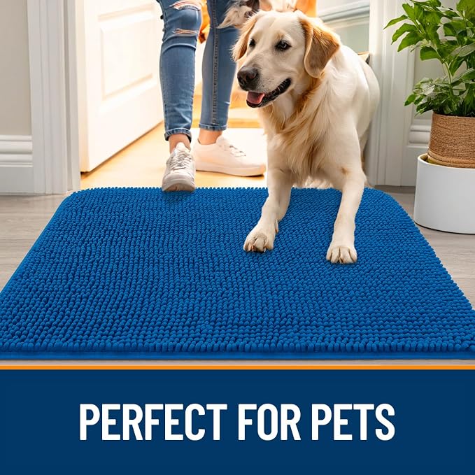 OLANLY Dog Door Mat for Muddy Paws 44x32, Absorbs Moisture and Dirt, Absorbent - Image 6
