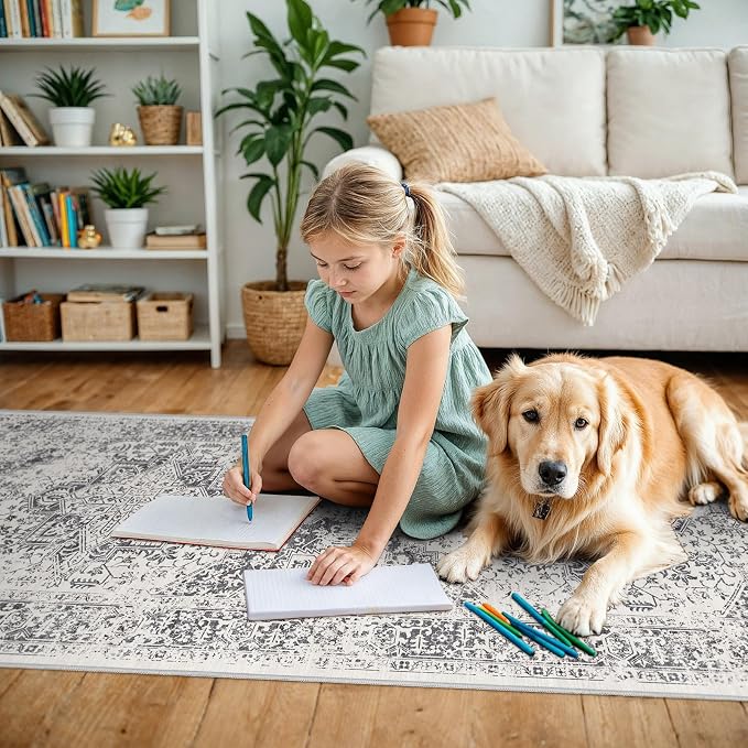 2x6 Washable Hallway Runner Rug - Image 2