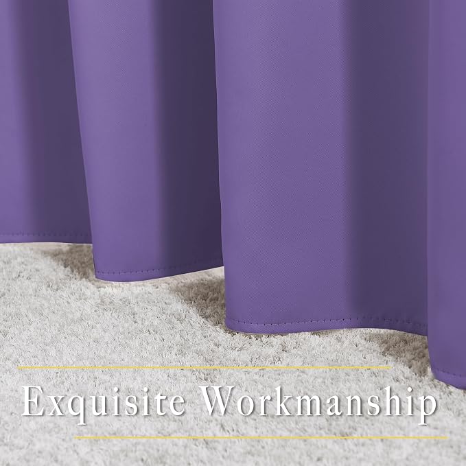 NICETOWN Blackout Lilac Purple Curtains - Image 6