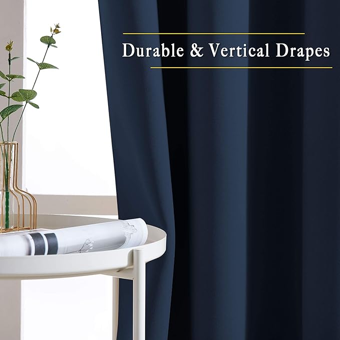 NICETOWN Blackout Curtains for Windows 90 inch Length - Image 4