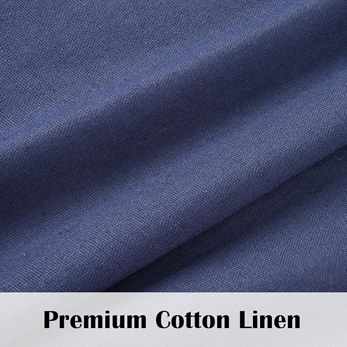 FRAMICS Farmhouse Cotton Linen Curtains - Image 3