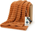 Bedsure GentleSoft Orange Fall Throw Blanket by BEDSURE