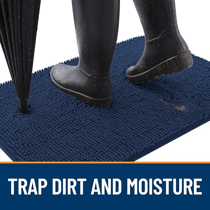 OLANLY Dog Door Mat for Muddy Paws 32x20, Absorbs Moisture and Dirt, Absorbent - Image 2