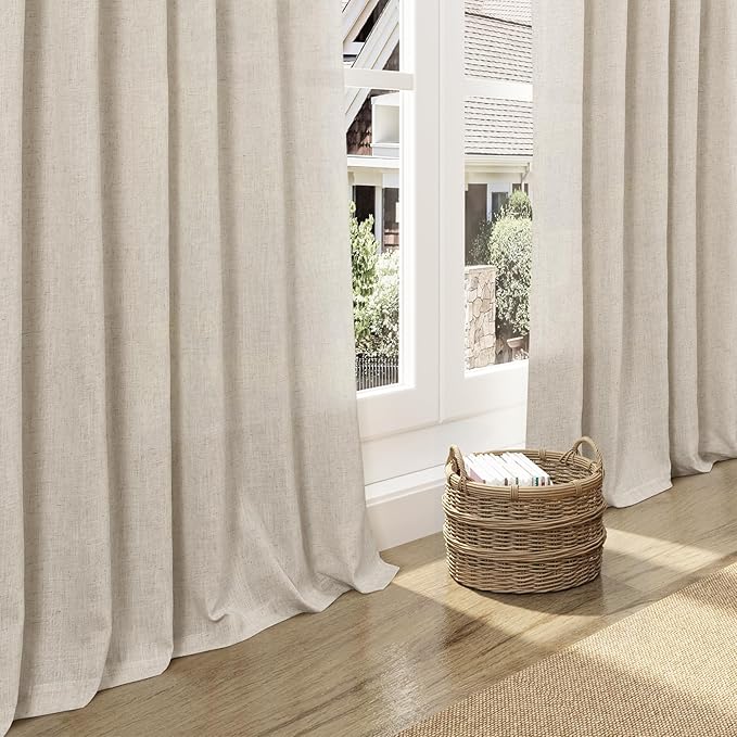 Boho Linen Curtains 80 Inch Length - Image 5