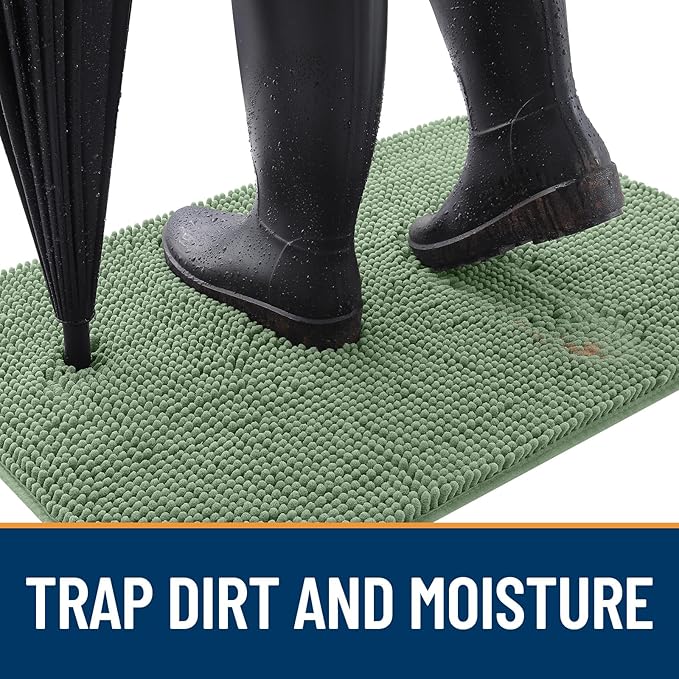 OLANLY Dog Door Mat for Muddy Paws 35x24, Absorbs Moisture and Dirt, Absorbent - Image 2
