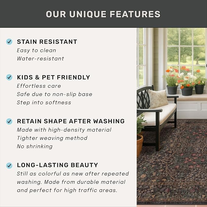 Hazo Haus Taupe Brown 5x8 Rug for Living Room - Image 6
