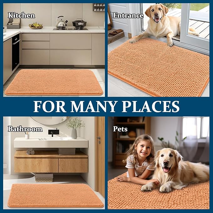 OLANLY Dog Door Mat for Muddy Paws 59x24, Absorbs Moisture and Dirt, Absorbent - Image 8