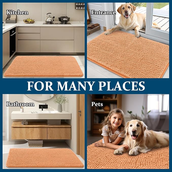 OLANLY Dog Door Mat for Muddy Paws 36x24, Absorbs Moisture and Dirt, Absorbent - Image 8