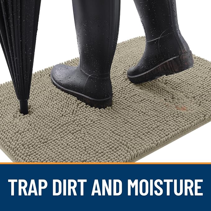 OLANLY Dog Door Mat for Muddy Paws 59x35, Absorbs Moisture and Dirt, Absorbent - Image 2